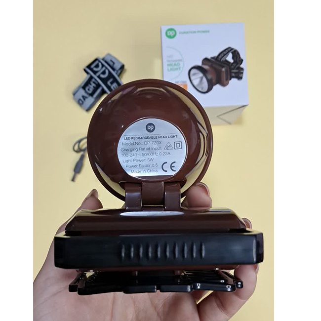 چراغ پیشانی بند 5 وات دی پی DP 7203 چراغ پیشانی بند 5 وات دی پی DP 7203