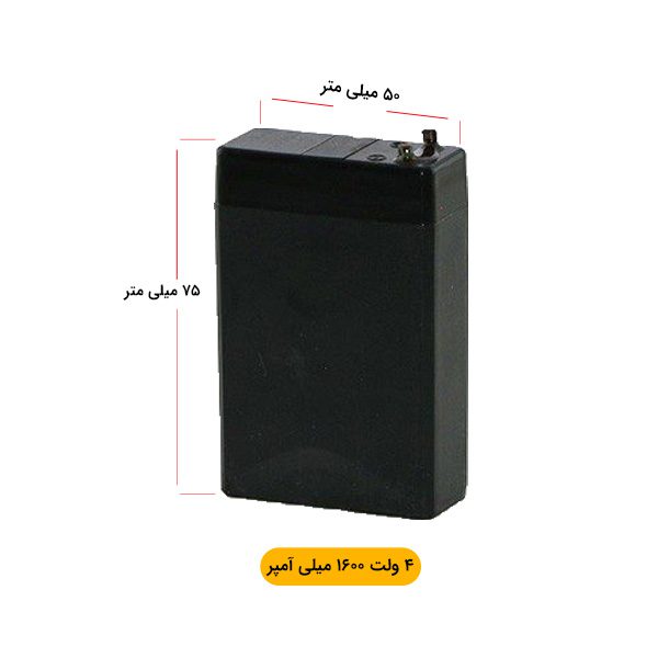 باتری شارژی 4 ولت 1600 میلی آمپر باتری 4 ولت 1600 میلی آمپر