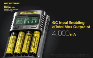 شارژر باتری هوشمند 4 کانال نایتکر Nitecore UMS4 شارژر باتری هوشمند 4 کانال نایتکر Nitecore UMS4
