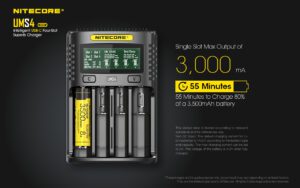 شارژر باتری هوشمند 4 کانال نایتکر Nitecore UMS4 شارژر باتری هوشمند 4 کانال نایتکر Nitecore UMS4