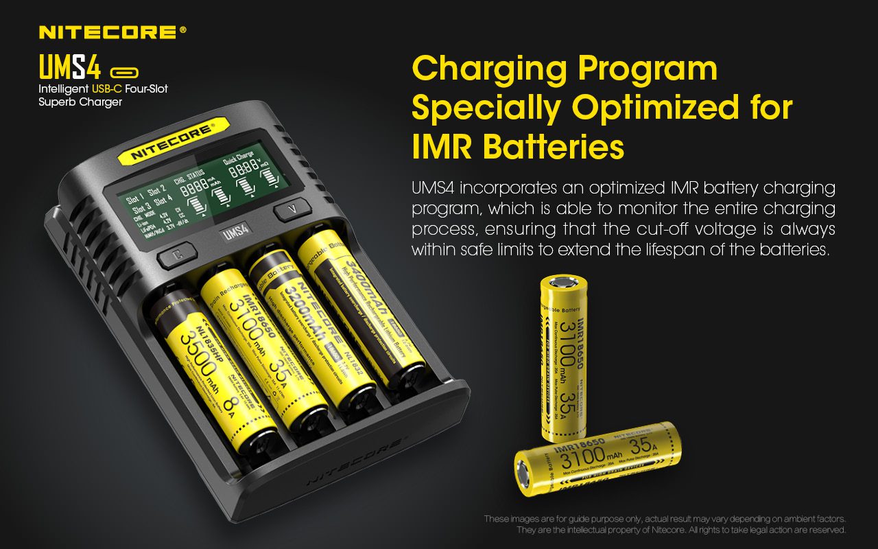 شارژر باتری هوشمند 4 کانال نایتکر Nitecore UMS4 شارژر باتری هوشمند 4 کانال نایتکر Nitecore UMS4
