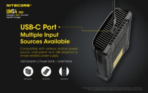شارژر باتری هوشمند 4 کانال نایتکر Nitecore UMS4 شارژر باتری هوشمند 4 کانال نایتکر Nitecore UMS4