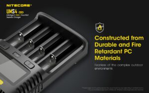شارژر باتری هوشمند 4 کانال نایتکر Nitecore UMS4 شارژر باتری هوشمند 4 کانال نایتکر Nitecore UMS4
