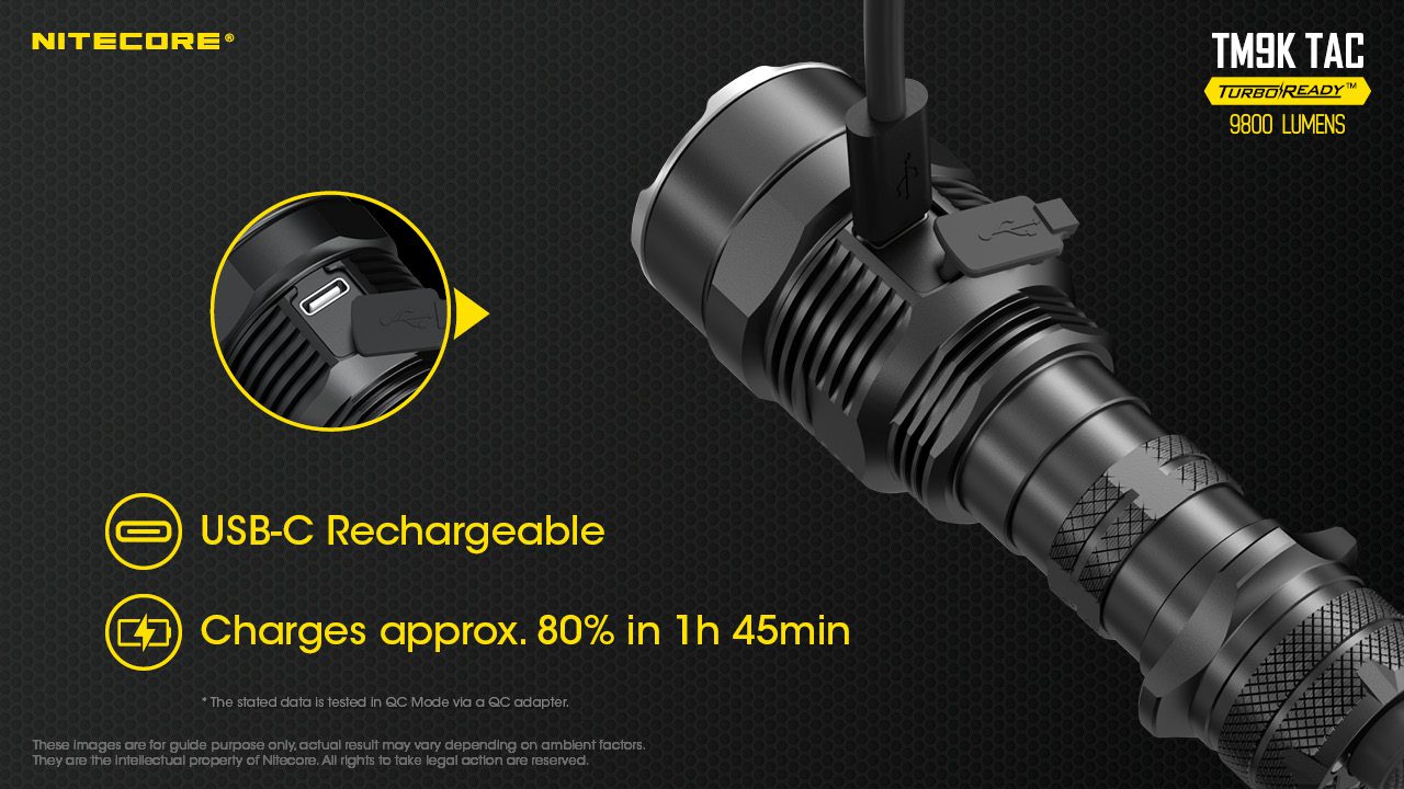 چراغ قوه تاکتیکال نایتکر Nitecore TM9K TAC چراغ قوه تاکتیکال نایتکر Nitecore TM9K TAC