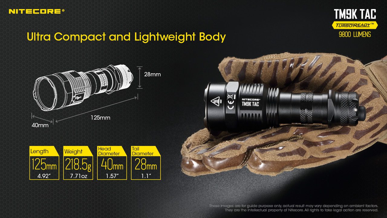 چراغ قوه تاکتیکال نایتکر Nitecore TM9K TAC چراغ قوه تاکتیکال نایتکر Nitecore TM9K TAC
