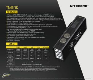چراغ قوه نایتکر Nitecore TM10K چراغ قوه نایتکر Nitecore TM10K