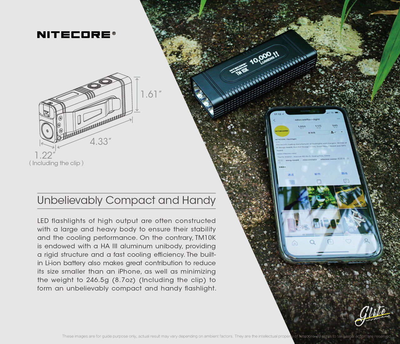 چراغ قوه نایتکر Nitecore TM10K چراغ قوه نایتکر Nitecore TM10K