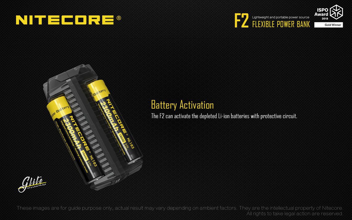 شارژر و پاوربانک نایتکر Nitecore F2