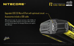 شارژر و پاوربانک نایتکر Nitecore F2 شارژر و پاوربانک نایتکر Nitecore F2