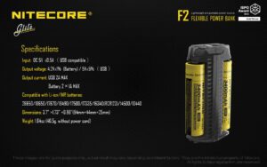 شارژر و پاوربانک نایتکر Nitecore F2 شارژر و پاوربانک نایتکر Nitecore F2