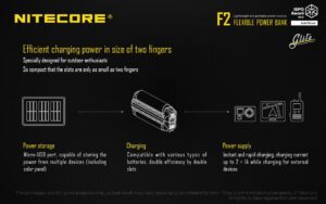 شارژر و پاوربانک نایتکر Nitecore F2 شارژر و پاوربانک نایتکر Nitecore F2