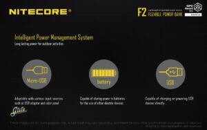 شارژر و پاوربانک نایتکر Nitecore F2 شارژر و پاوربانک نایتکر Nitecore F2
