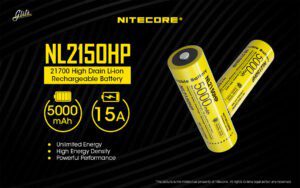 باتری لیتیوم یون NL2150HP نایتکر 5000 میلی آمپر 21700