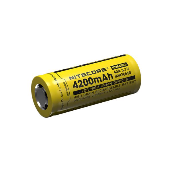 باتری لیتیوم یون 26650 نایتکر 4200 میلی آمپر