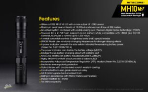 چراغ قوه نایتکر Nitecore MH10 V2 چراغ قوه نایتکر Nitecore MH10 V2