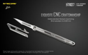 چاقو جیبی تیتانیوم نایتکر NTK07