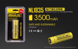 باتری 18650 لیتیوم یون نایتکر 3500 میلی آمپر