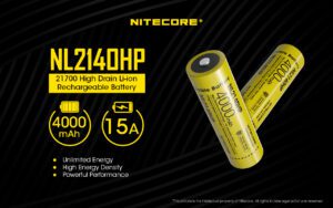 باتری 21700 لیتیوم یون NL2140HP نایتکر 4000 میلی آمپر