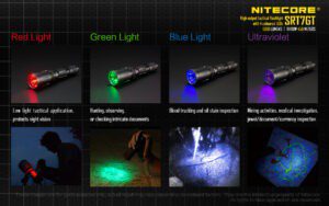 چراغ قوه چند رنگ نایتکر Nitecore SRT7GT