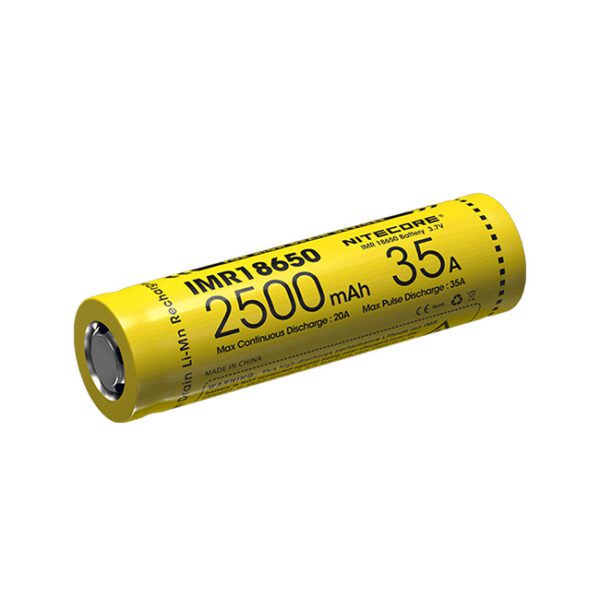 باتری IMR18650 نایتکر 2500 میلی آمپر 35 آمپر