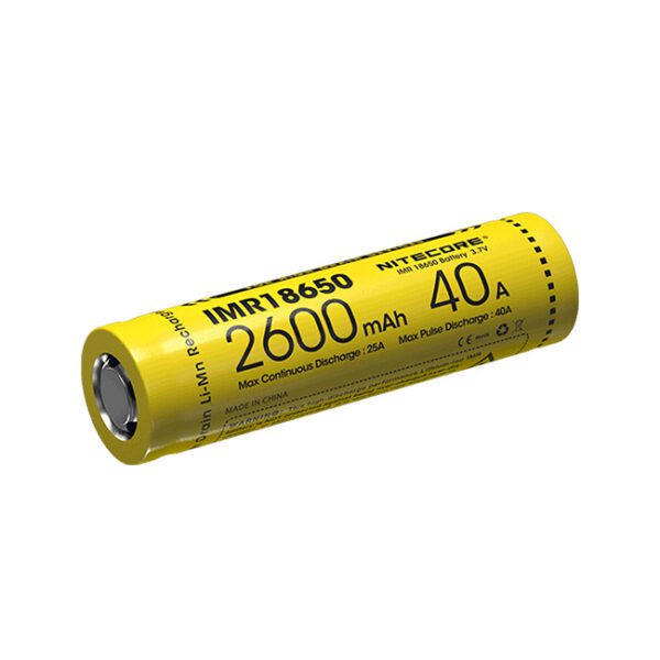 باتری IMR18650 نایتکر 2600 میلی آمپر 40 آمپر