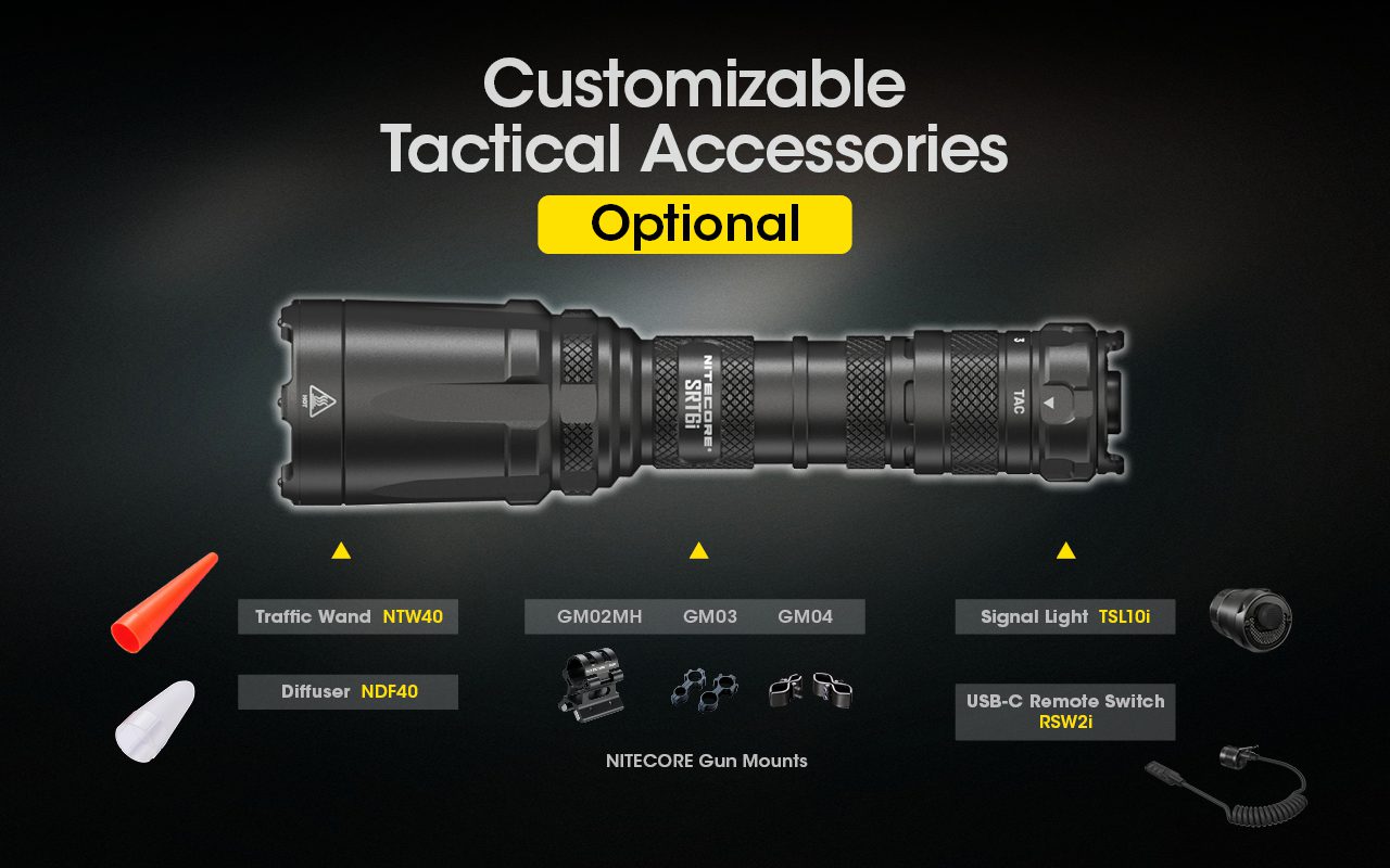 چراغ قوه نایتکر Nitecore SRT6i چراغ قوه نایتکر Nitecore SRT6i