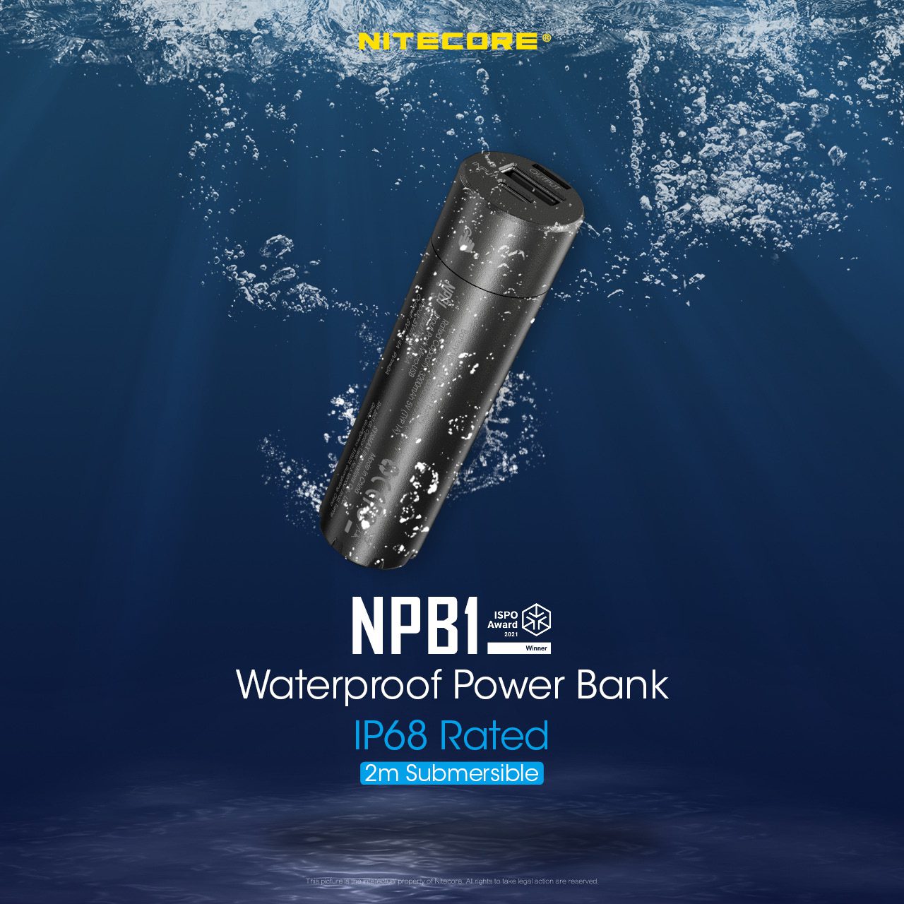 پاوربانک ضدآب 5,000 میلی آمپر نایتکُر Nitecore NPB1 پاوربانک ضدآب 5,000 میلی آمپر نایتکُر Nitecore NPB1