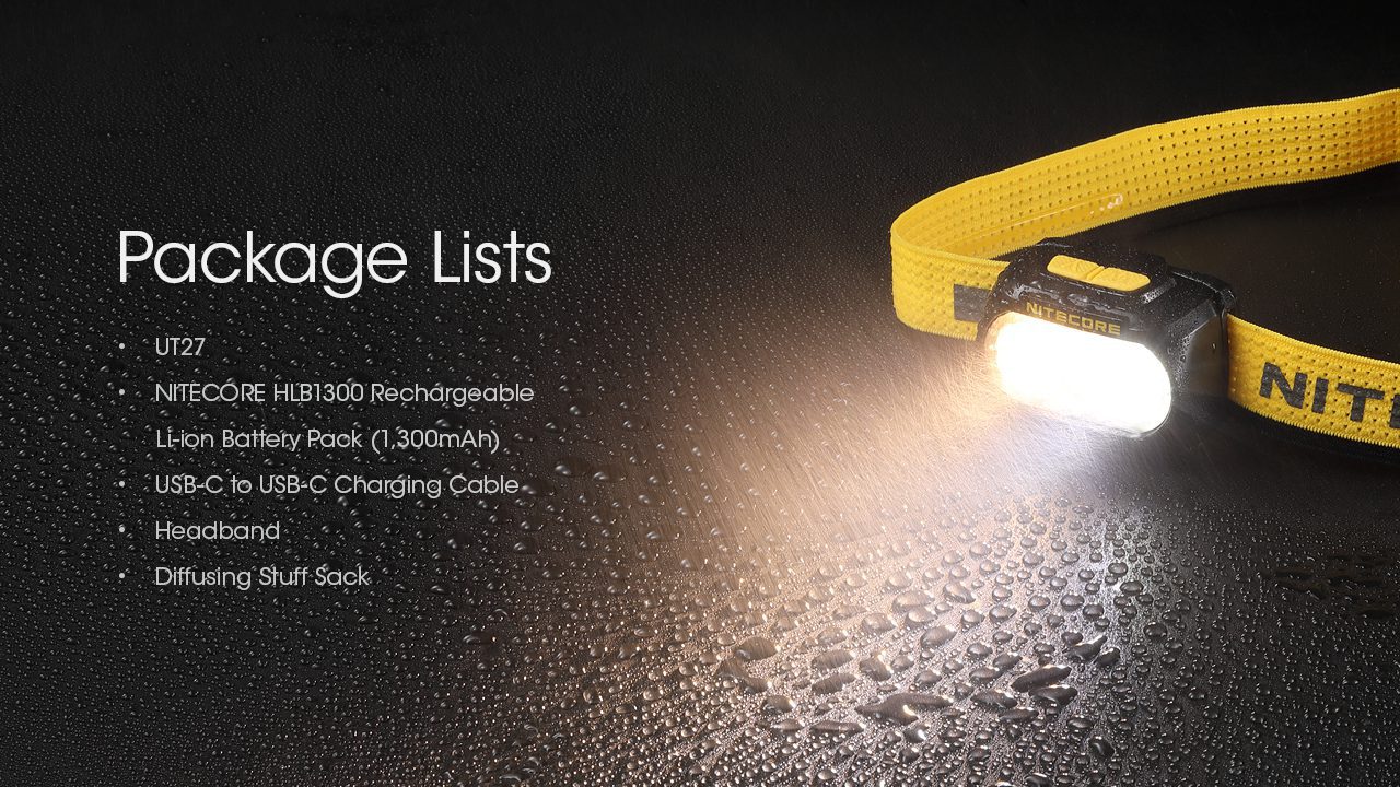 چراغ پیشانی نایتکر 800 لومن ورژن 2023 مدل UT27 Pro چراغ پیشانی نایتکر Nitecore UT27 Pro(800L)