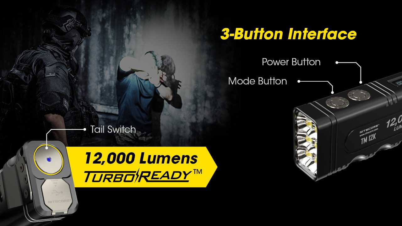 چراغ قوه نایتکر Nitecore TM12K چراغ قوه نایتکر Nitecore TM12K
