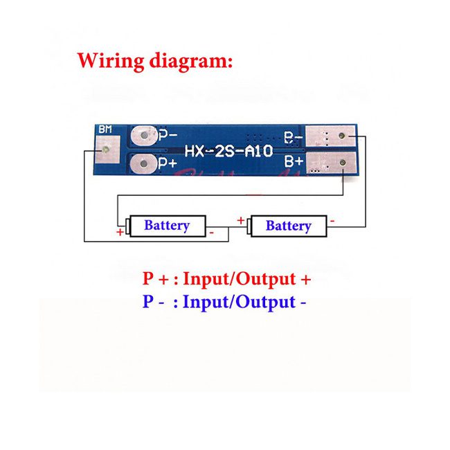 ماژول محافظ Overcharge و Discharge باتری های لیتیومی 2 تایی 5 آمپر ماژول محافظ Overcharge و Discharge باتری های لیتیومی 2 تایی 5 آمپر