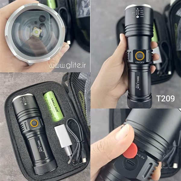 چراغ قوه اسمال سان زوم دار Small Sun T209 چراغ قوه اسمال سان زوم دار Small Sun T209