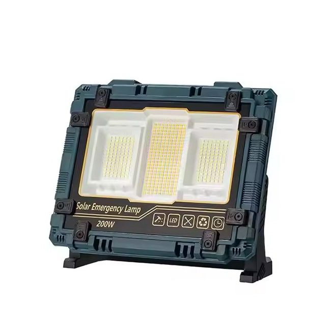 پروژکتور شارژی و خورشیدی 200 وات W8121-1 پروژکتور خورشیدی 200 وات W8121-1