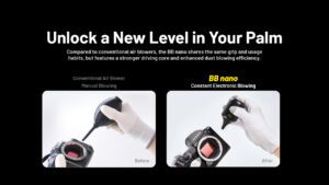 دمنده و گردگیر الکترونیکی نایتکُر NITECORE BB nano پمپ باد الکترونیکی نایتکُر NITECORE BB nano