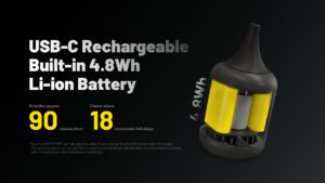 دمنده و گردگیر الکترونیکی نایتکُر NITECORE BB nano پمپ باد الکترونیکی نایتکُر NITECORE BB nano