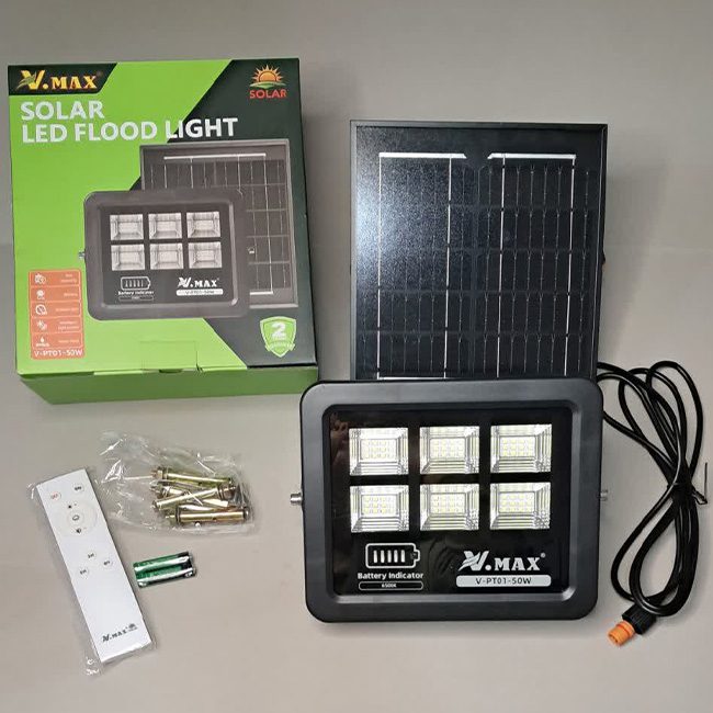 چراغ خیابانی خورشیدی SMD ویمکس PT01-50W چراغ خیابانی خورشیدی SMD ویمکس