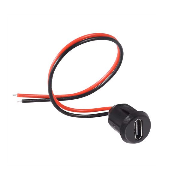 سوکت (کانکتور مادگی) USB-C سیم دار دایره فشاری سوکت (جک مادگی) USB-C سیم دار