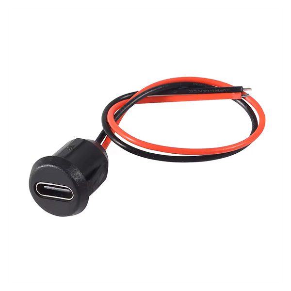 سوکت (کانکتور مادگی) USB-C سیم دار دایره فشاری سوکت (جک مادگی) USB-C سیم دار