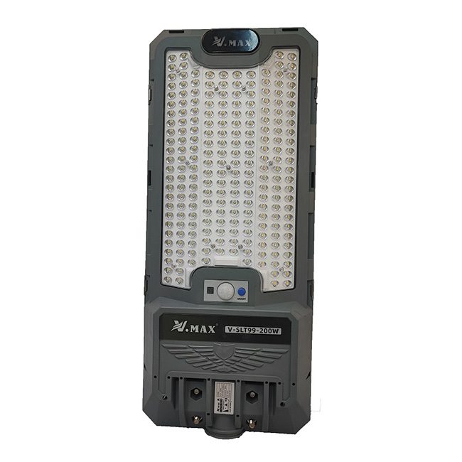 چراغ خیابانی خورشیدی 200 وات ویمکس مدل V-SLT99-200W چراغ خیابانی خورشیدی 200 وات ویمکس مدل V-SLT99-200W