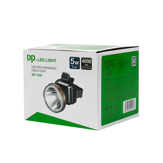 چراغ پیشانی بند 5 وات دی پی DP-7230 چراغ پیشانی بند 5 وات دی پی DP-7230