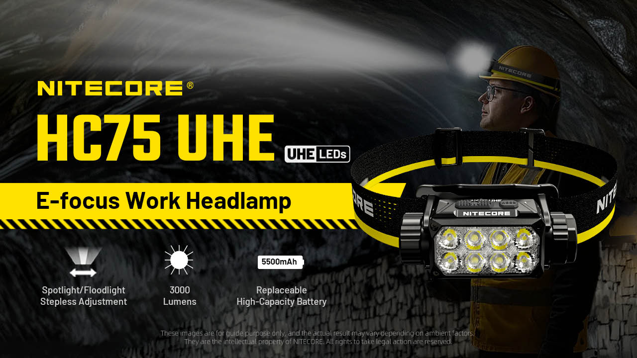 چراغ پیشانی نایتکر Nitecore HC75 UHE چراغ پیشانی نایتکر Nitecore HC75 UHE