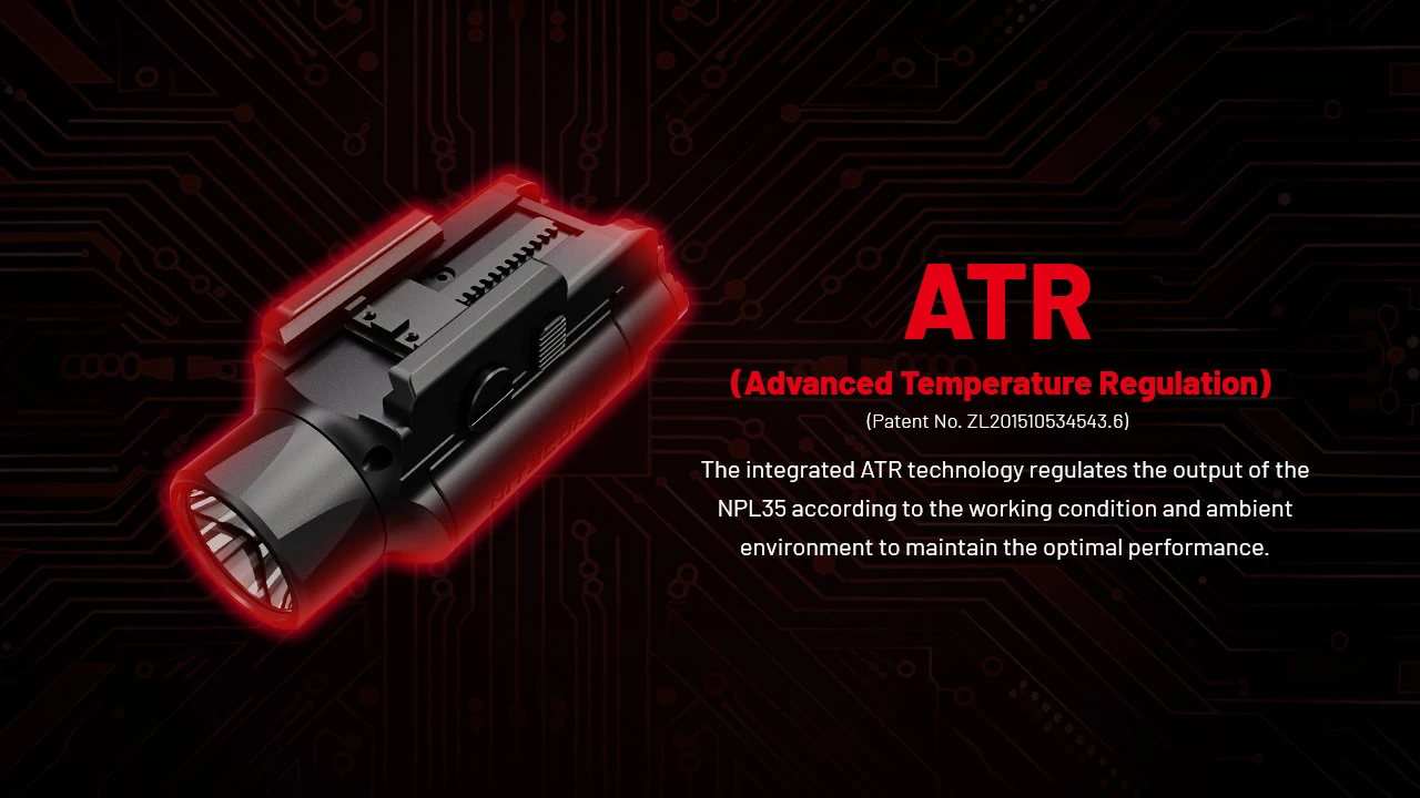 چراغ قوه سلاح کمری نظامی نایتکر Nitecore NPL35 چراغ قوه سلاح کمری نایتکر Nitecore NPL35