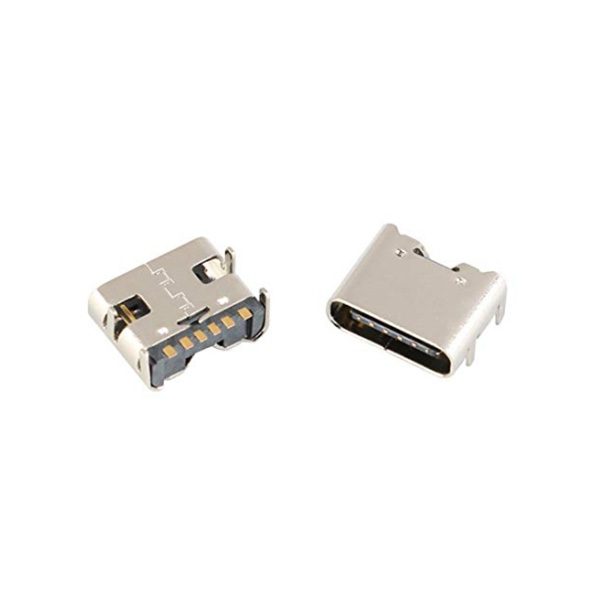 سوکت USB-C تایپ سی مادگی 6 پین SMD سوکت USB-C تایپ سی مادگی 6 پین SMD