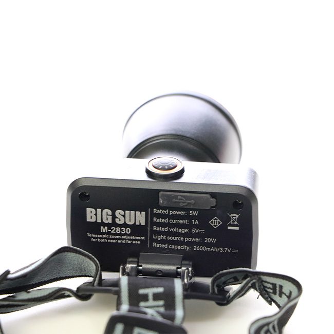 چراغ پیشانی زوم دار بیگ سان BIG SUN M-2830 چراغ پیشانی زوم دار بیگ سان BIG SUN M-2830