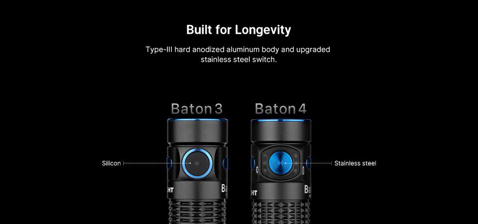 چراغ قوه اولایت جیبی OLight Baton 4 Regal Blue چراغ قوه اولایت جیبی OLight Baton 4 Regal Blue