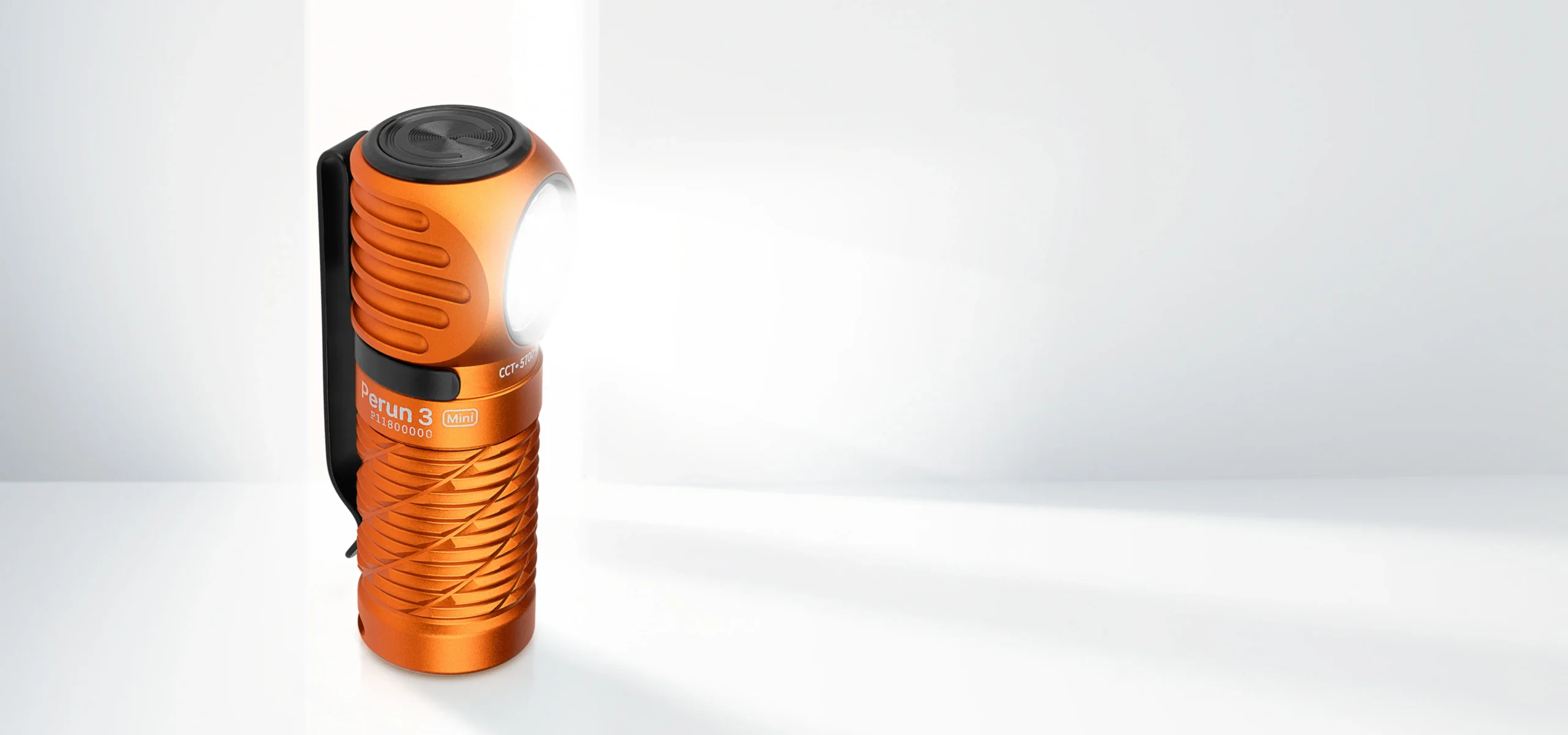 چراغ پیشانی و دستی اولایت کیس دار Perun 3 Mini چراغ قوه اولایت OLight Perun 3 Mini Premium Orange