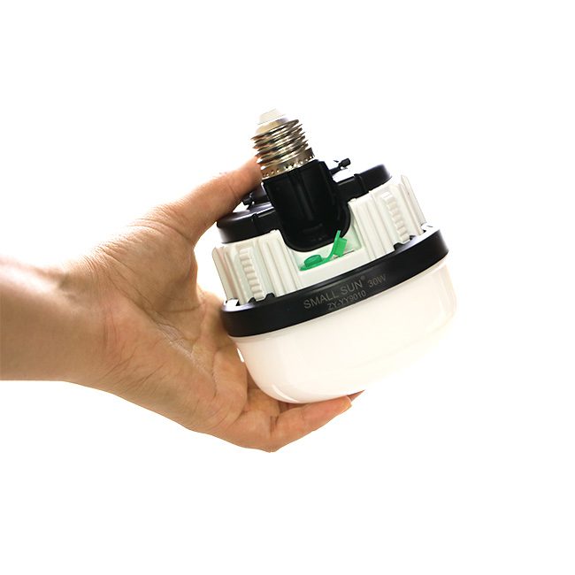 لامپ شارژی سرپیچی اتومات 30 وات اسمال سان ZY-9010 لامپ شارژی 30 وات سرپیچی و آویزدار SMALL SUN ZY-YY9010