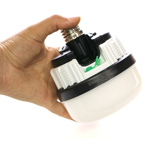 لامپ شارژی سرپیچی اتومات 30 وات اسمال سان ZY-9010 لامپ شارژی 30 وات سرپیچی و آویزدار SMALL SUN ZY-YY9010