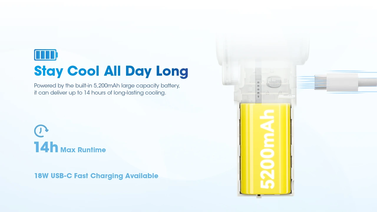 پنکه دستی شارژی نایتکر NITECORE IzzCool 40 پنکه دستی شارژی نایتکر NITECORE IzzCool 40