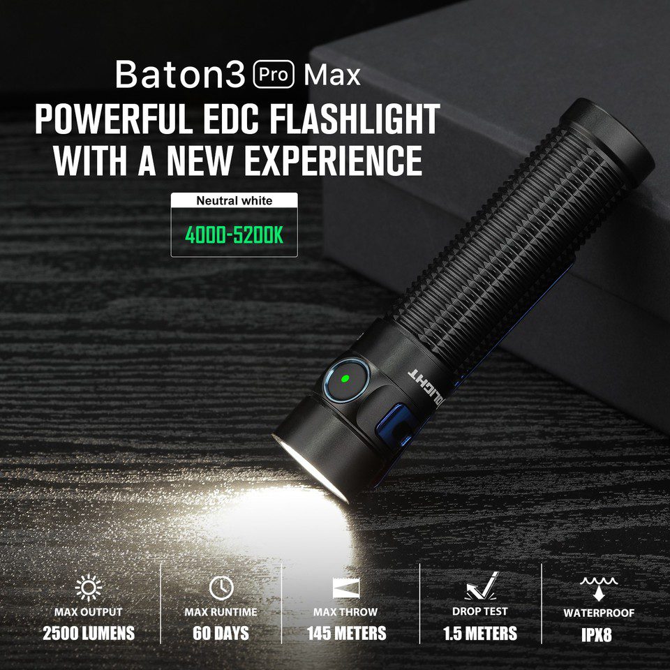 چراغ قوه اولایت OLight Baton 3 Pro MAX NW چراغ قوه اولایت OLight Baton 3 Pro MAX NW
