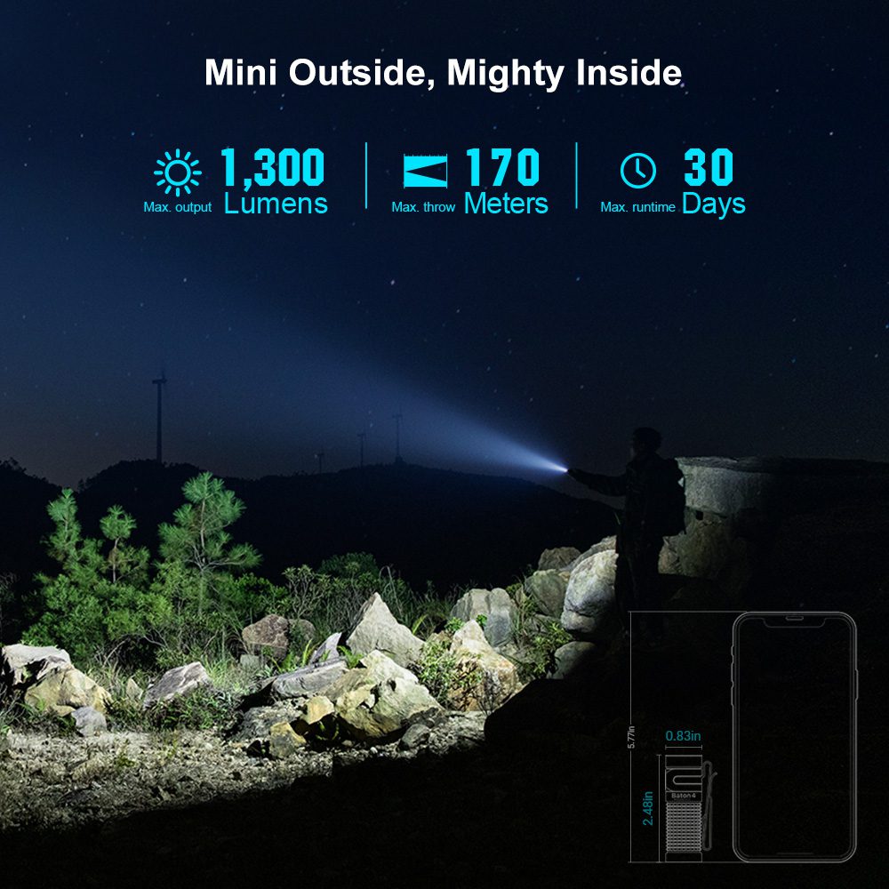 چراغ قوه اولایت جیبی OLight Baton 4 Black چراغ قوه اولایت جیبی OLight Baton 4 Black